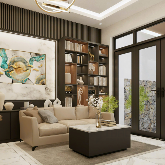 Nội Thất Hiện Đại Ốp Gỗ